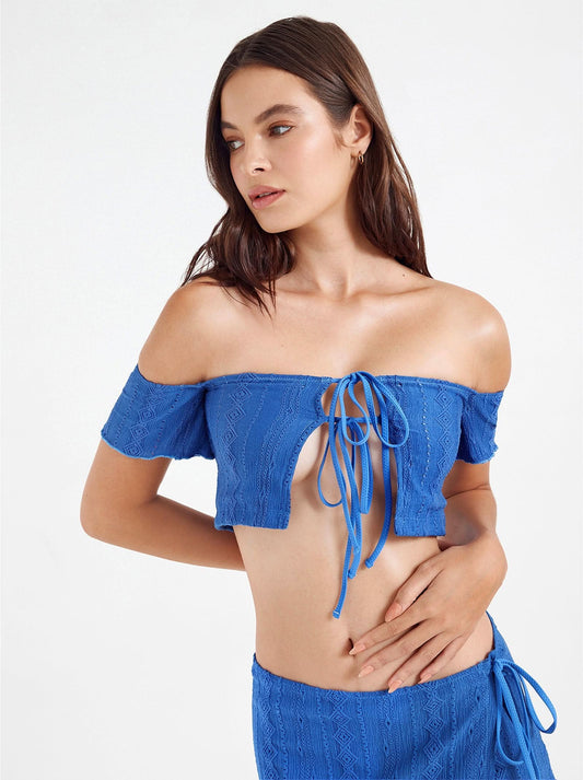 malia top royal blue