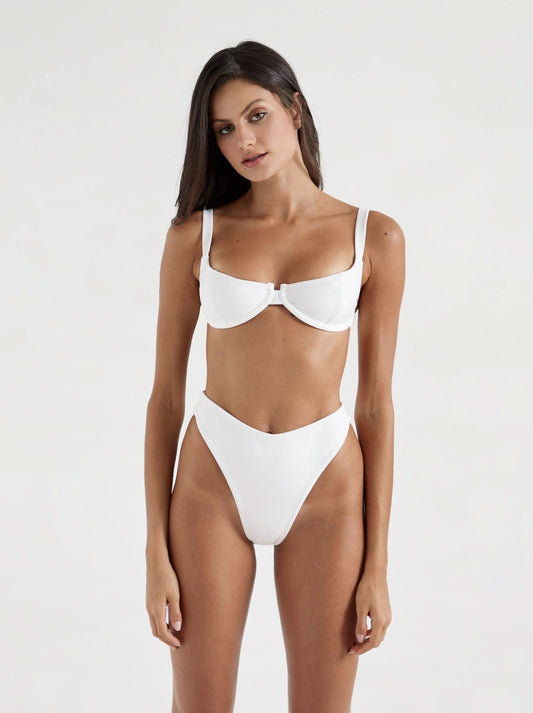 grace top white - ONEONE SWIMWEAR