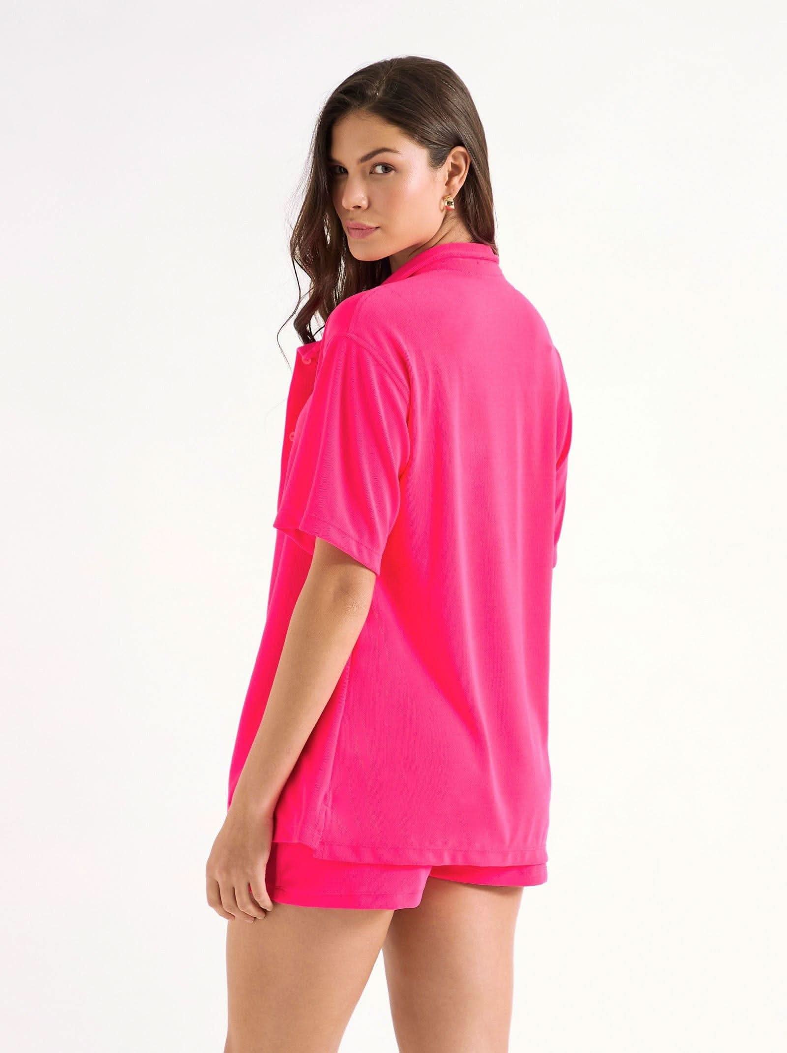 isabella shirt peony - ONEONE SWIMWEAR