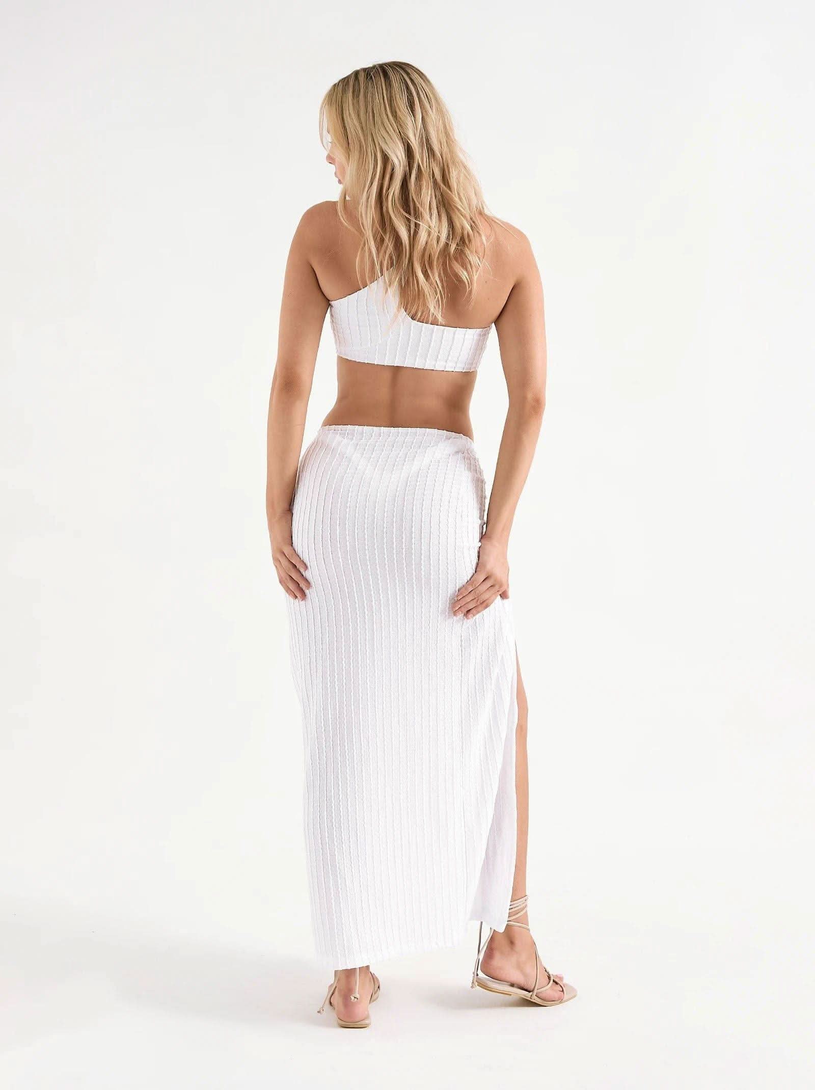 siena long skirt coconut milk - ONEONE SWIMWEAR